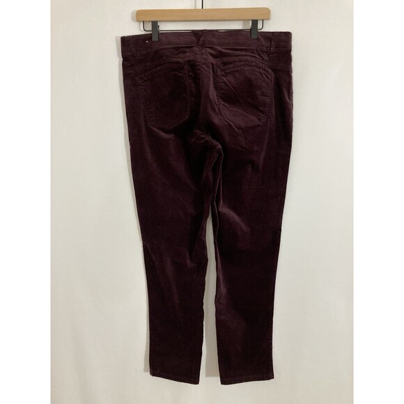 Democracy Pants Women’s 16 Purple Velvet Ab Technology Tapered Leg Stretch - Picture 2 of 13